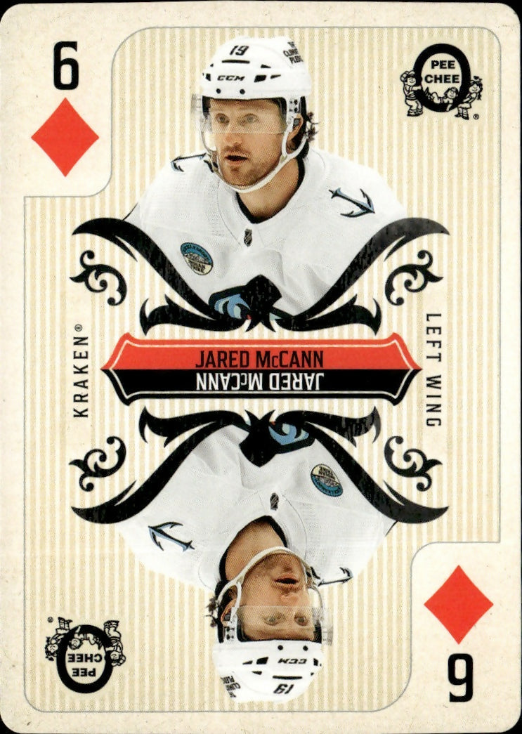 2024-25 Upper Deck O-Pee-Chee - Playing Card #6D Jared McCann - Seattle Kraken - A