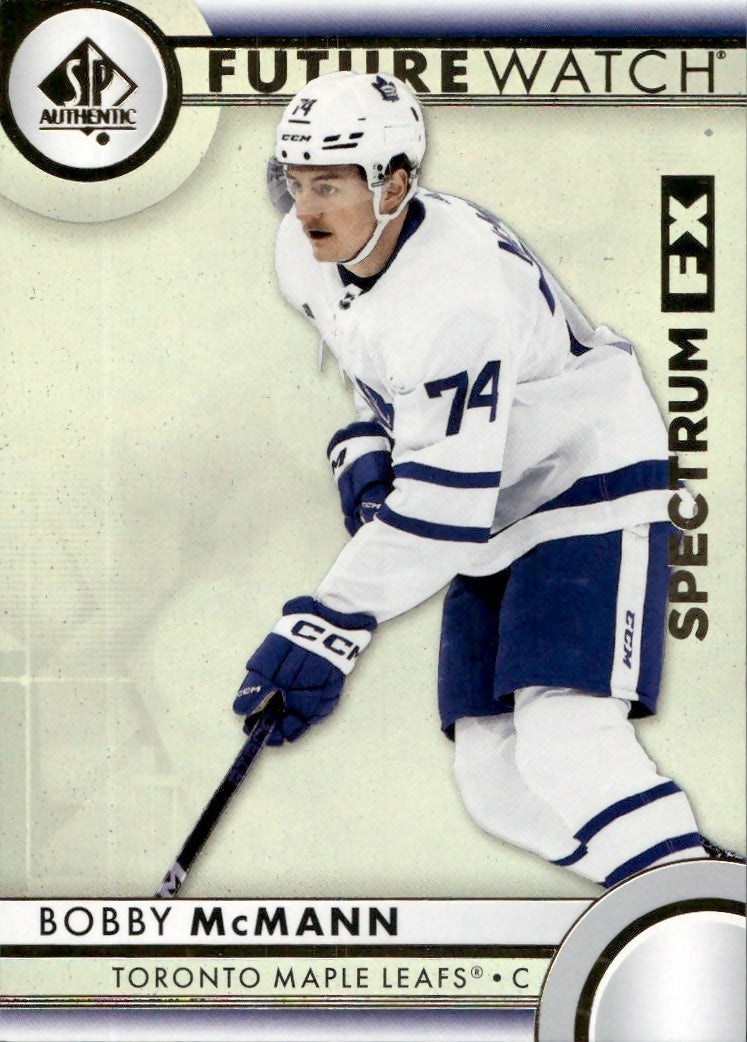 2023-24 Upper Deck SP Authentic Hockey - Future Watch - Spectrum FX #S-50 Bobby McMann - Toronto Maple Leafs - A