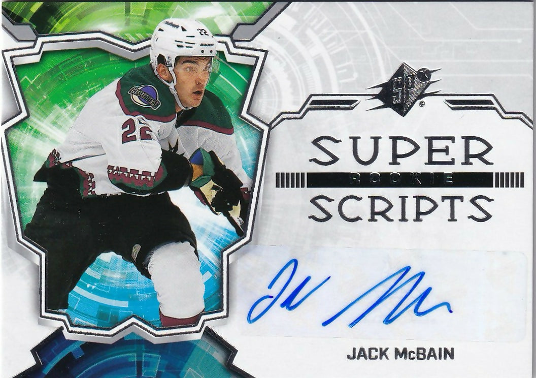 2022-23 Upper Deck SPX Hockey - Superscripts #SS-JM Jack McBain - Arizona Coyotes - A