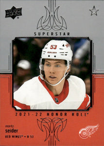 2021-22 Upper Deck Series 2 Hockey - Honor Roll #HR-51 Moritz Seider - Detroit Red Wings - A