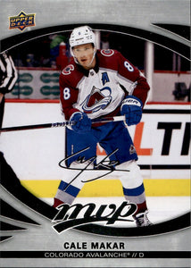 2023-24 Upper Deck MVP Hockey - Base - Silver Scripts #191 Cale Makar - Colorado Avalanche - A