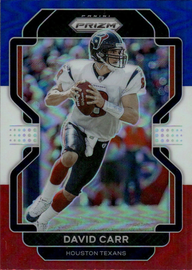 2021 Panini Prizm Football Base - Red White And Blue Prizm #41 David Carr Houston Texans - A