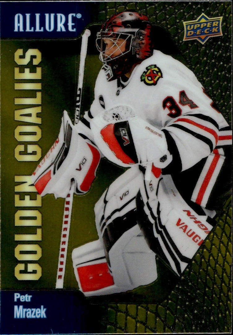 2023-24 Upper Deck Allure Hockey - Golden Goalies #GG-15 Petr Mrazek - Chicago Blackhawks - A