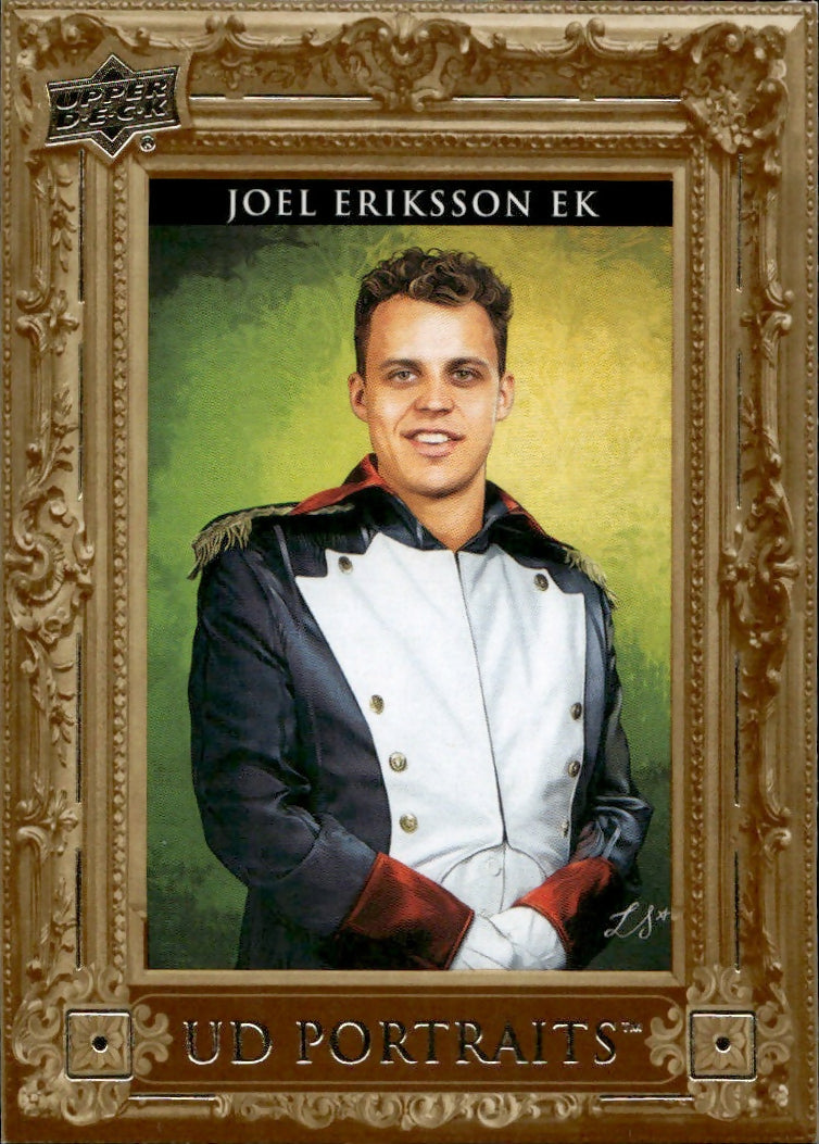 2023-24 Upper Deck Series 2 Hockey - Portraits #P-27 Joel Eriksson EK - Minnesota Wild - A