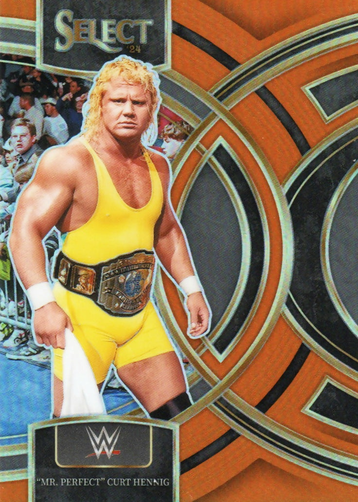 2024 Panini Select WWE - Premier - Orange Prizm :49 #195 %22Mr.Perfect%22 Curt Henning - A