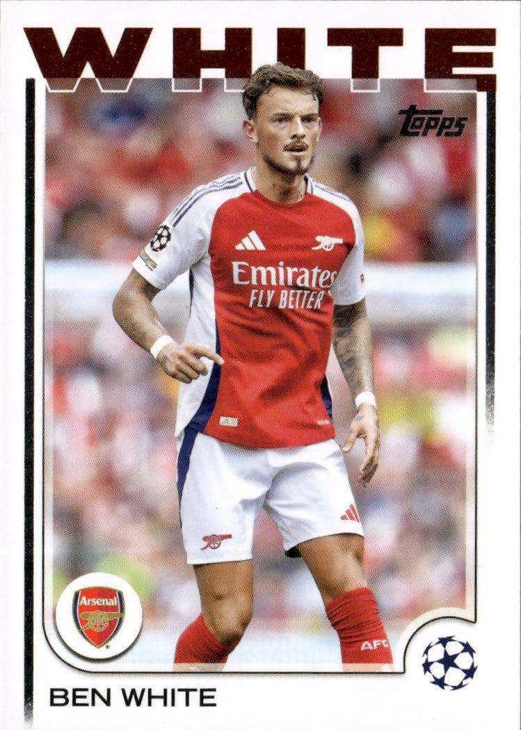 2024-25 Topps UEFA Club Competitions - Base #95 Ben White - Arsenal - FC - A
