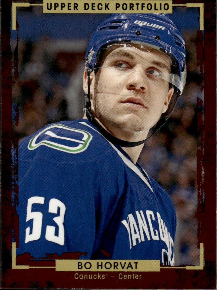 2015-16 Upper Deck Portfolio Hockey - Base #29 Bo Horvat - Vancouver Canucks