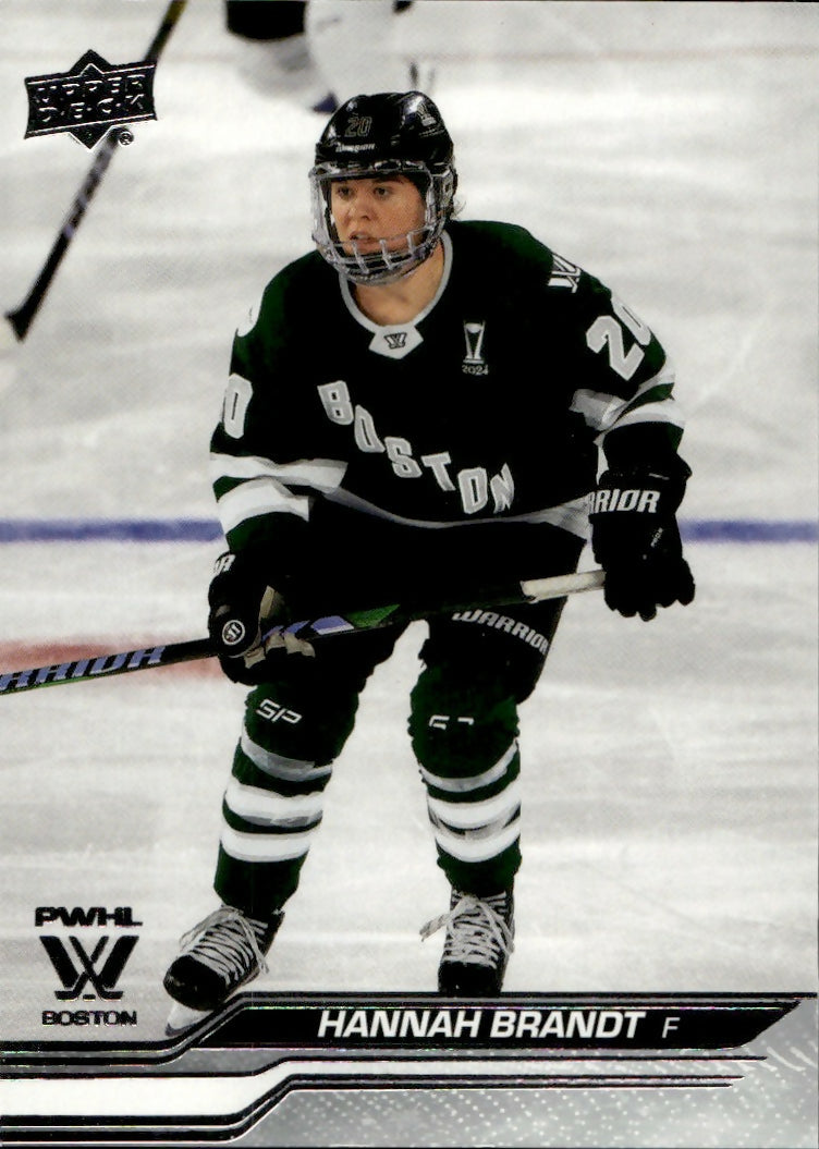 2024-25 Upper Deck PWHL Hockey - Base #18 Hannah Brandt - Boston Fleet - A