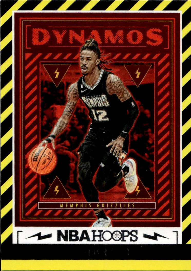 2023-24 Panini Hoops Basketball - Dynamos #12 Ja Morant - Memphis Grizzlies - A