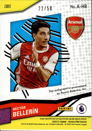 2020-21 Panini Revolution Premier League Soccer - Autographs /50 #A-OG Hector Bellerin - Arsenal Gunners