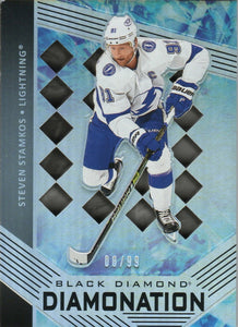 2021-22 Upper Deck Black Diamond Hockey - Diamonation /99 #D-SS Steven Stamkos - Tampa Bay Lightning