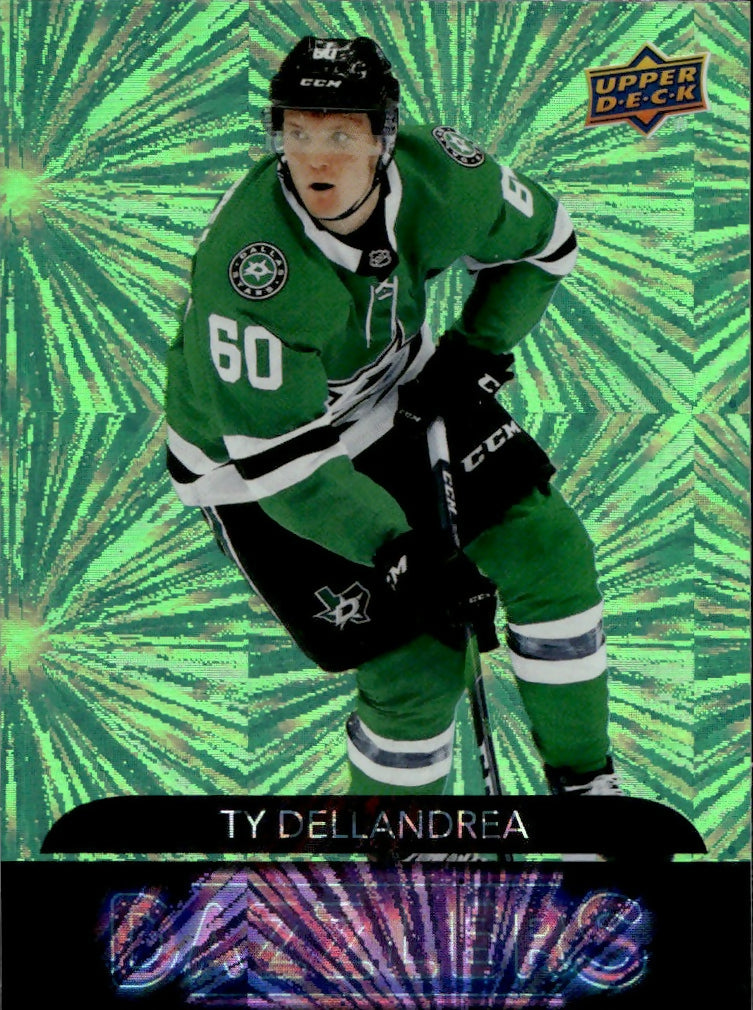 2020-21 Upper Deck Series 2 Hockey - Dazzlers - Green #DZ-67 Ty Dellandrea - Dallas Stars - A