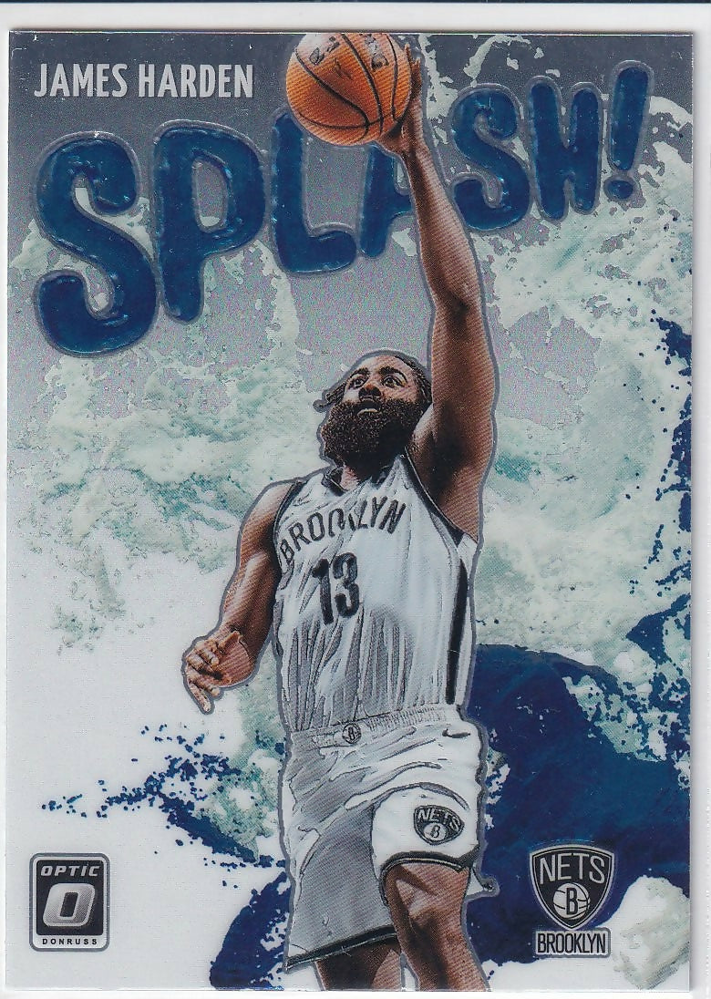 2021-22 Donruss Optic Splash! #3 James Harden Brooklyn Nets