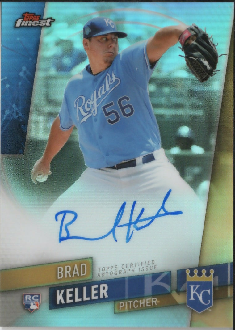 2019 Topps Finest Baseball - Autographs #FA-BK Brad Keller - Kansas City Royals - A