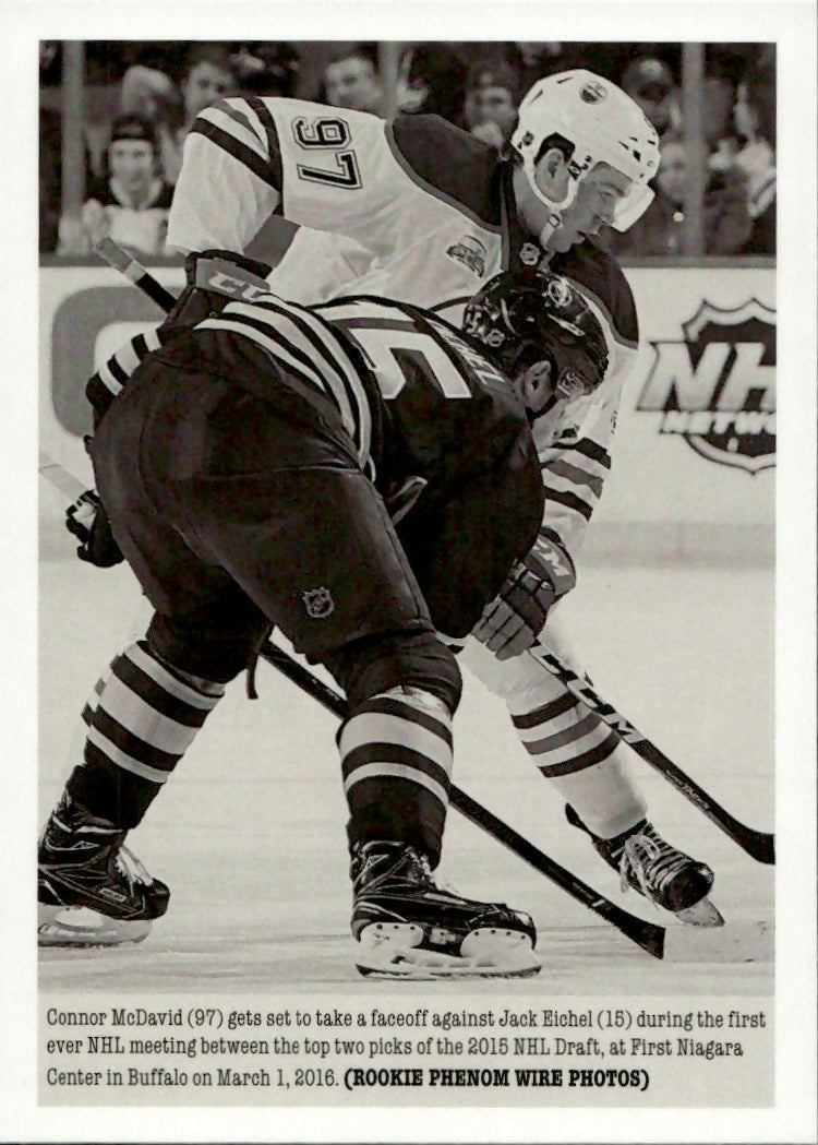 2015-16 Upper Deck Portfolio Hockey - Base - Rookie Wire Photos #315 Connor McDavid - Edmonton Oilers - A