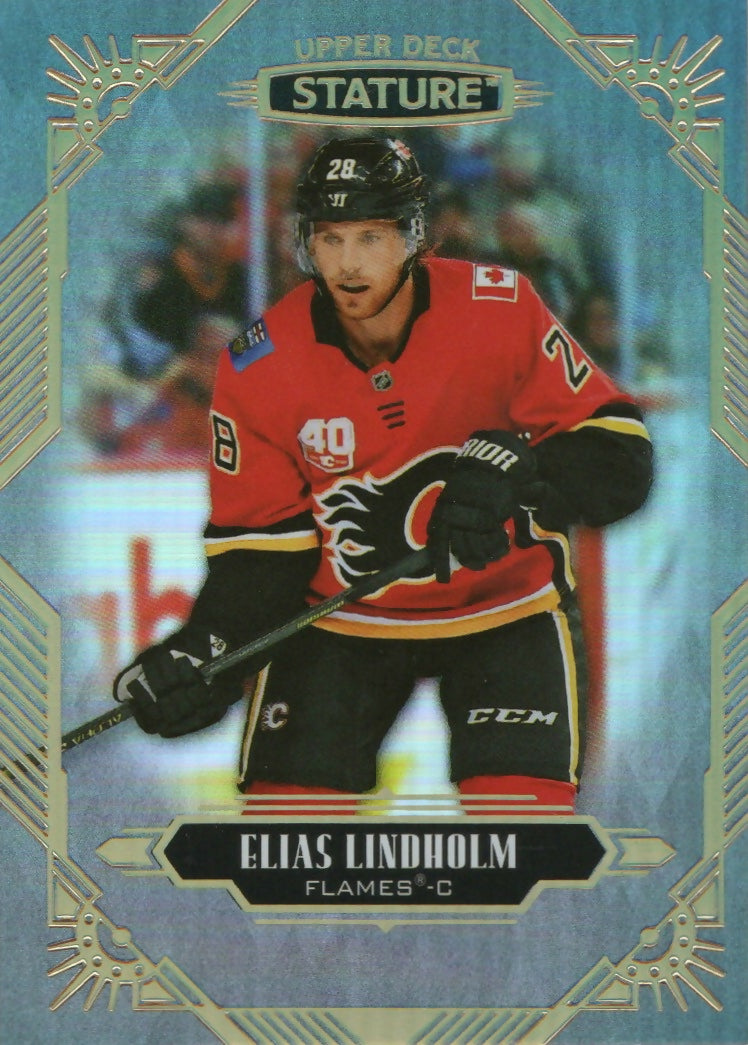 2020-21 Upper Deck Stature - Base #7 Elias Lindholm - Calgary Flames - A