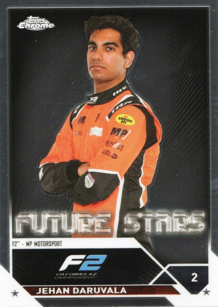 2023 Topps Chrome Formula 1 Base #81 - F2 Drivers Jehan Daruvala - F2 MP Motorsport - A