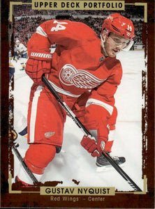 2015-16 Upper Deck Portfolio Hockey - Base #159 Gustav Nyquist - Detroit Red Wings