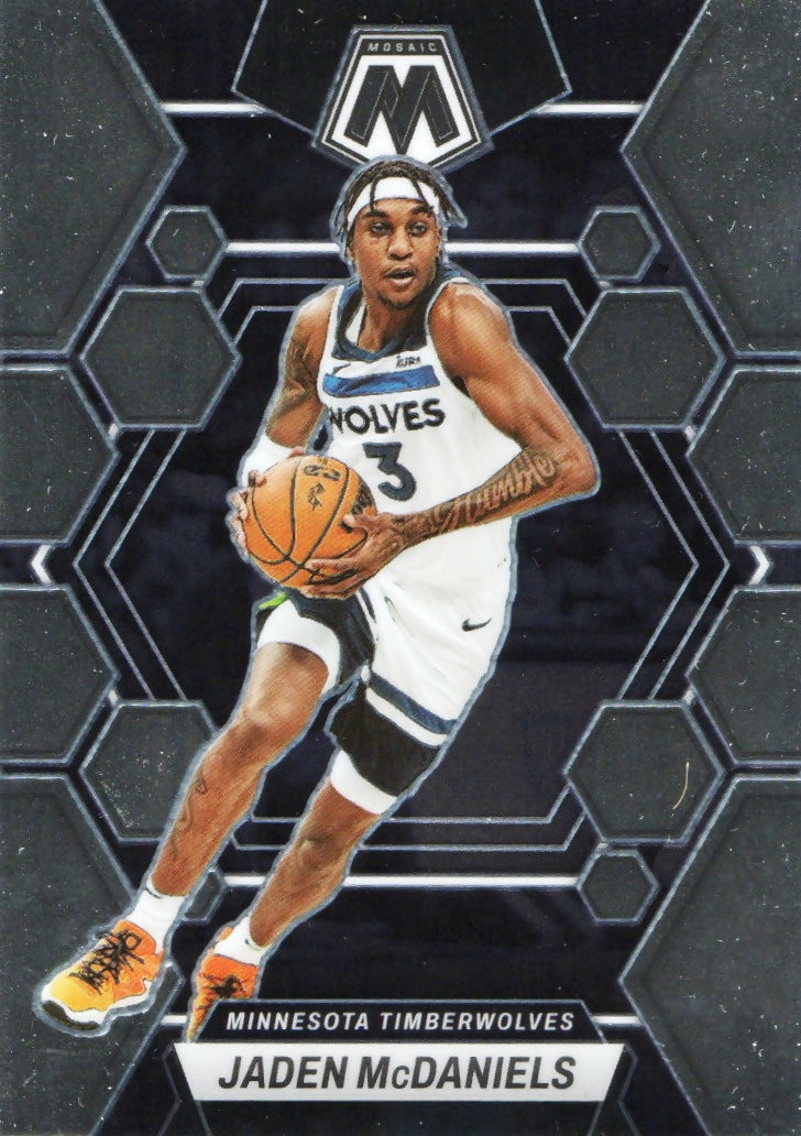 2022-23 Panini Mosaic Basketball - Base #58 Jaden McDaniels - Minnesota Timberwolves - A