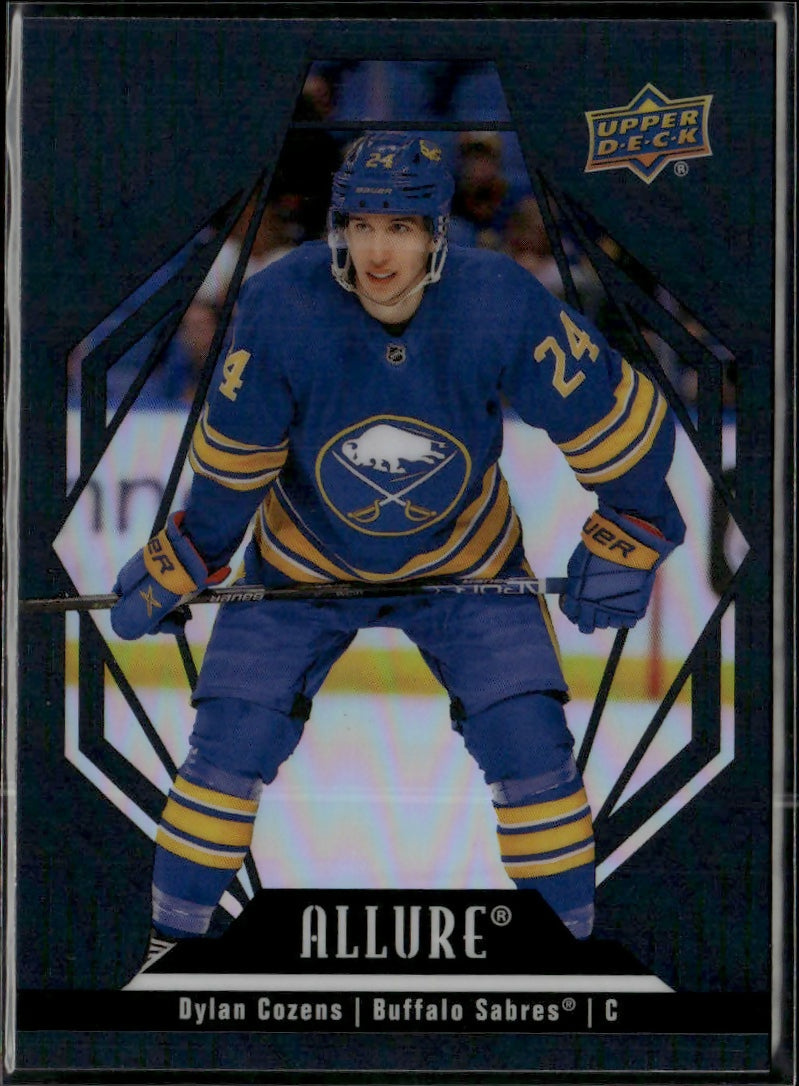 2022-23 Upper Deck Allure Hockey - Base - Black Rainbow #62 Dylan Cozens - Buffalo Sabres
