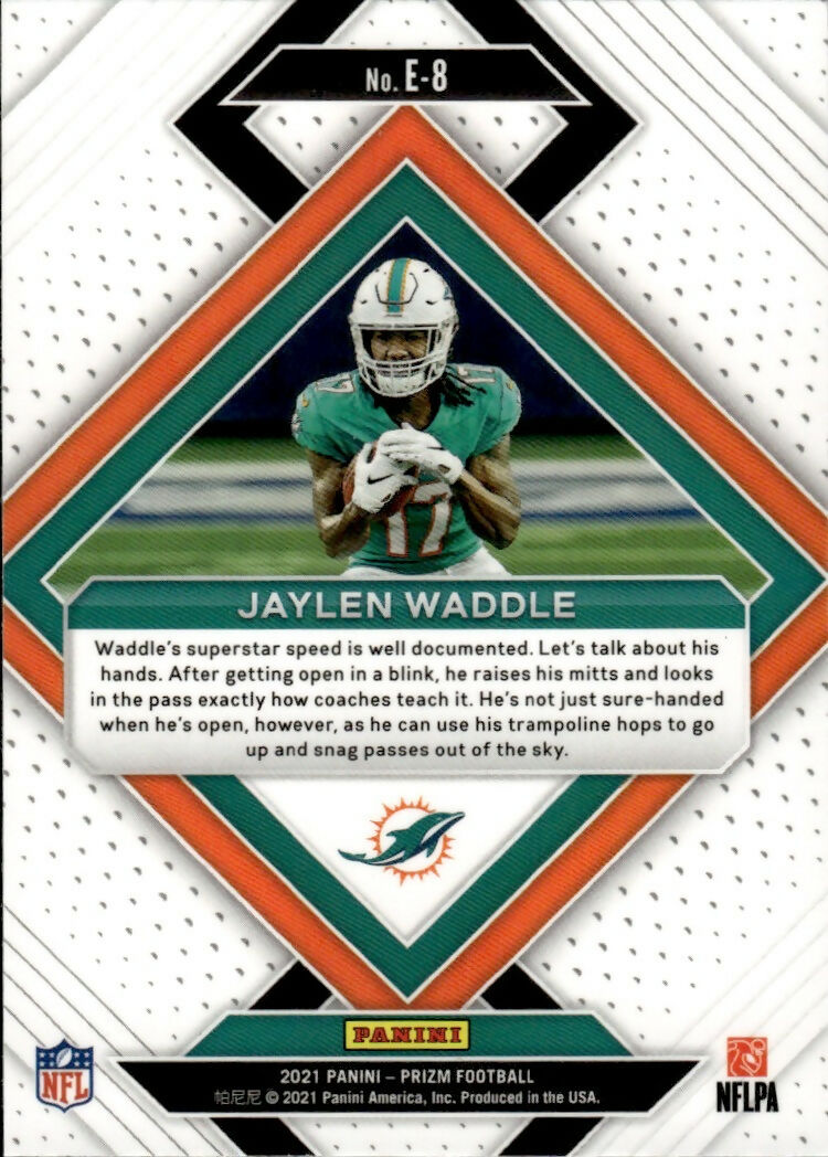 2021 Panini Prizm Football - Emergent #E-8 Jaylen Waddle Miami Dolphins - B