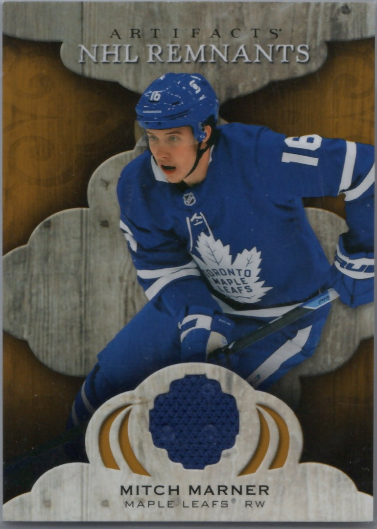 2021-22 Upper Deck Artifacts Hockey - NHL Remnants #NR-MM Mitch Marner - Toronto Maple Leafs - A