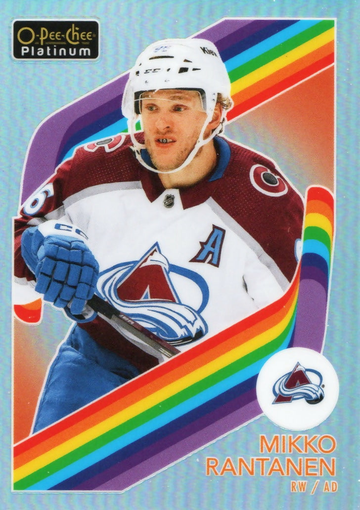2023-24 Upper Deck O-Pee Chee Platinum Hockey - Retro - Raimbow #R-25 Mikko Rantanen - Colorado Avalanche - A