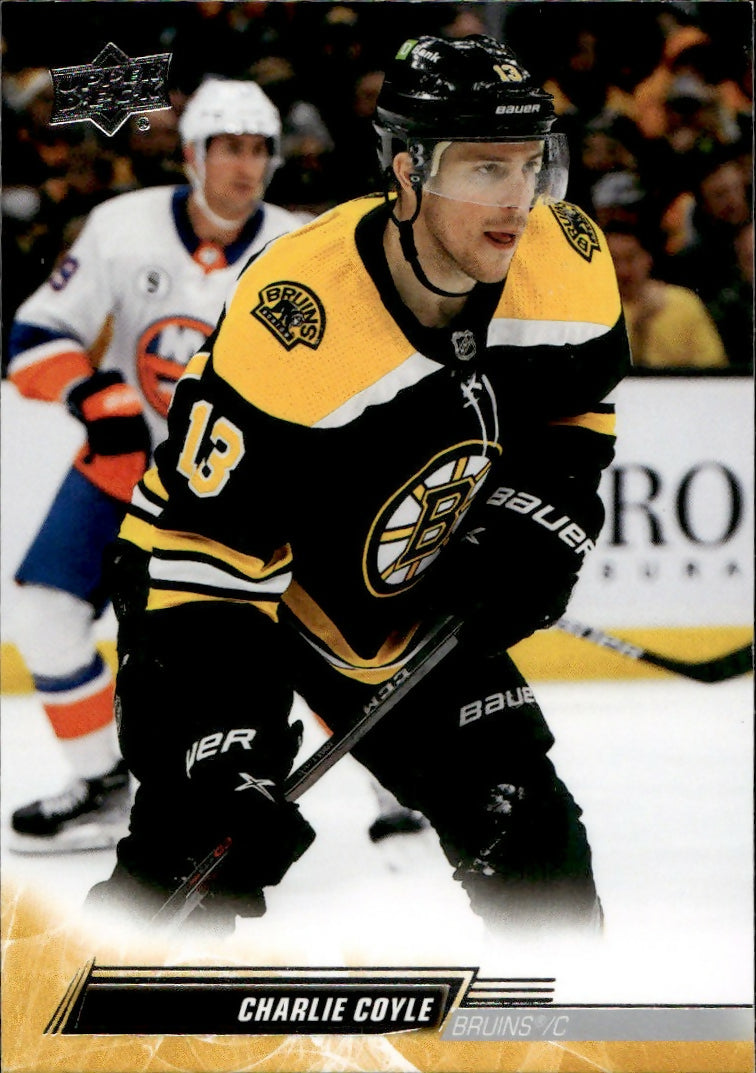2022-23 Upper Deck Series 1 Hockey - Base #13 Charlie Coyle - Boston Bruins - A