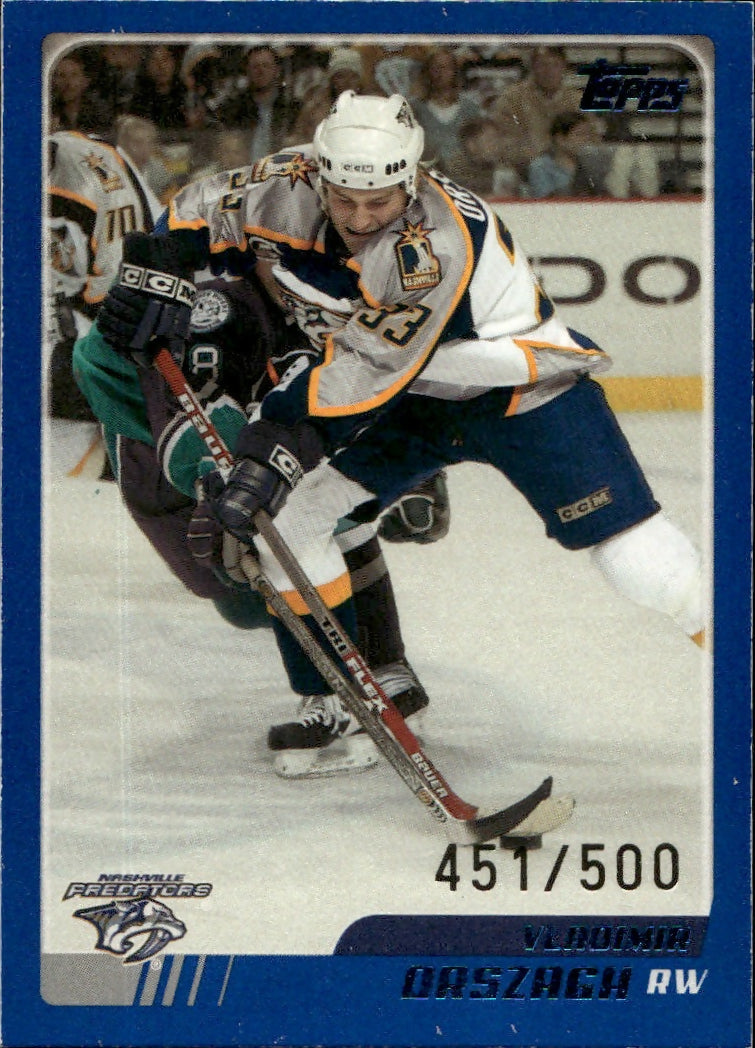 2003-04 O-Pee-Chee - Base - Blue :500 #207 Vladimir Orszagh - Nashville Predators - A
