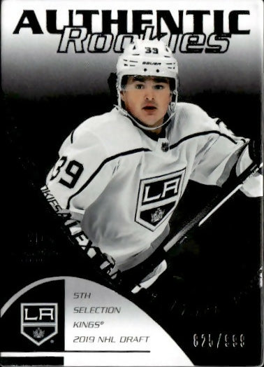 2021-22 Upper Deck SP Game Used Hockey - Authentic Rookies :999 #RC-2 Alex Turcotte - Los Angles Kings - A