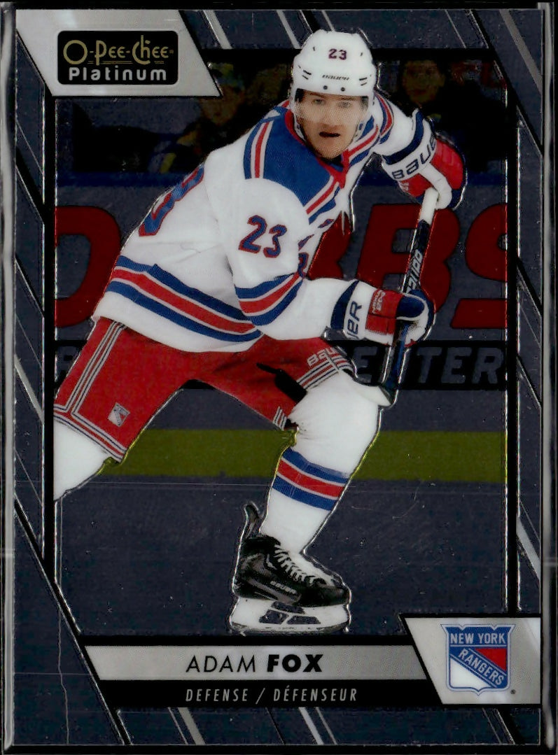 2023-24 Upper Deck O-Pee-Chee Platinum Hockey - Base #45 Adam Fox - New York Rangers - A