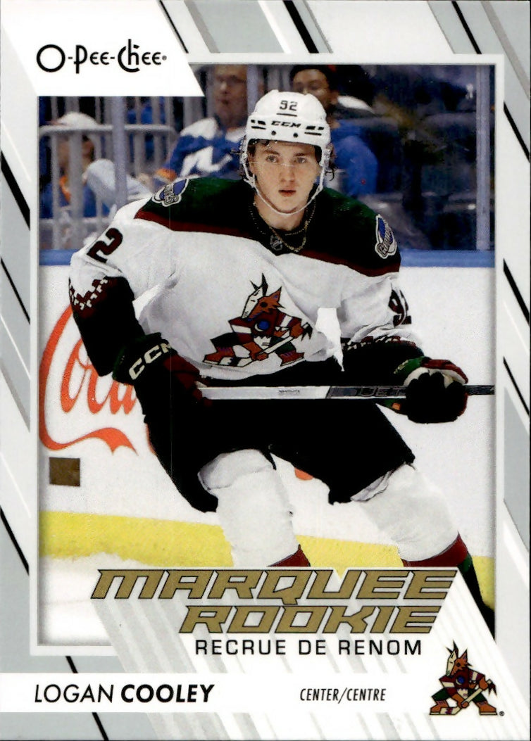 2023-24 Upper Deck O-Pee-Chee Hockey - Base - Marquee Rookies #584 Logan Cooley - Arizona Coyotes - A