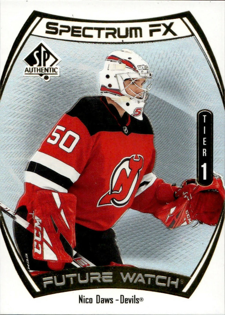 2021-22 Upper Deck SP Authentic Hockey - Spectrum FX - Tier 1 #S-48 Nico Daws - New Jersey Devils - A