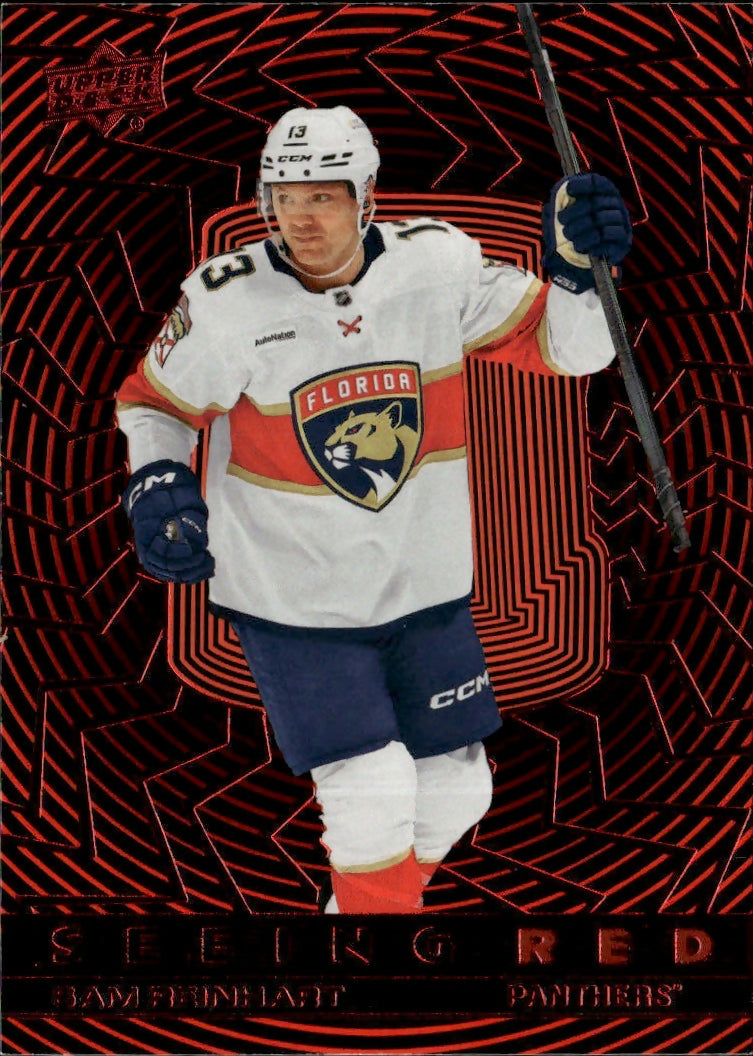 2023-24 Upper Deck Extended Series Hockey - Seeing Red #SR-77 Sam Reinhart - Florida Panthers - A