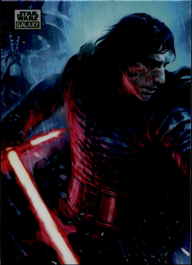 2024 Topps Star Wars Galaxy Chrome - Base - Mini Diamond #71 The Duel Kylo Renn - A