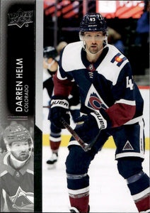2021-22 Upper Deck Extended Series Hockey - Base #546 Darren Helm - Colorado Avalanche - A