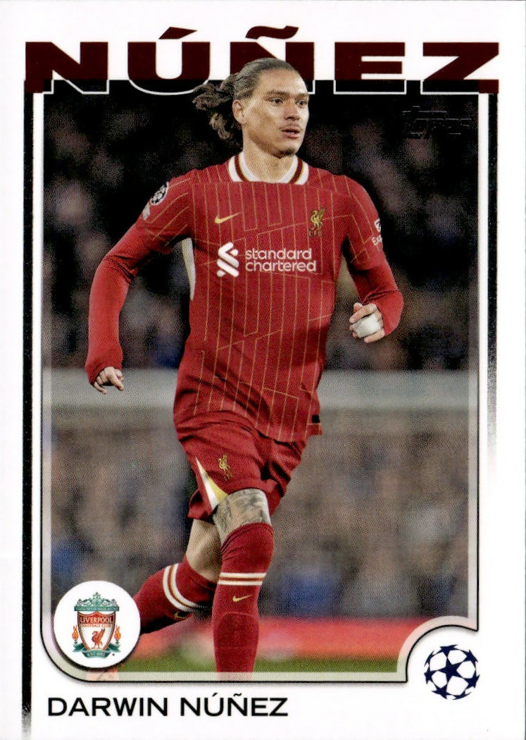 2024-25 Topps UEFA Club Competitions - Base #89 Darwin Nunez - Liverpool FC - A