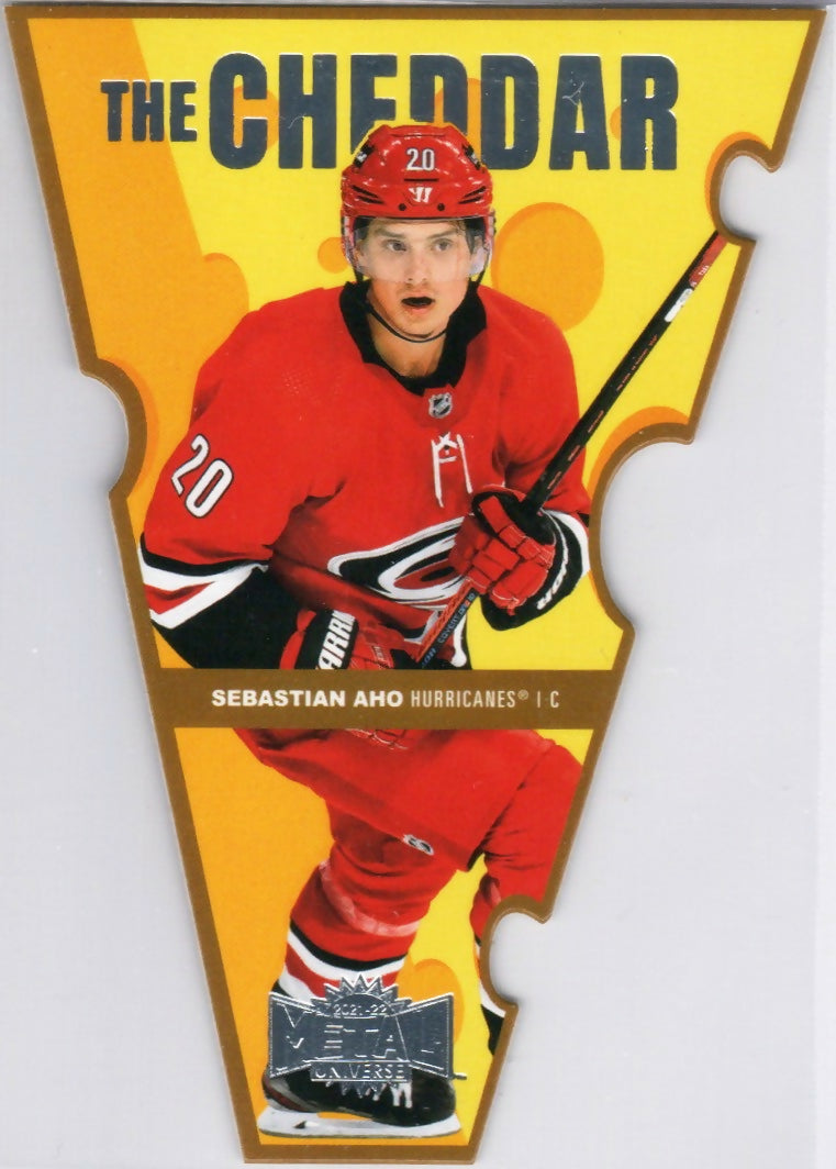2021-22 Upper Deck Skybox Metal Universe - The Cheddar #TC-14 Sebastian Aho - Carolina Hurricanes - A