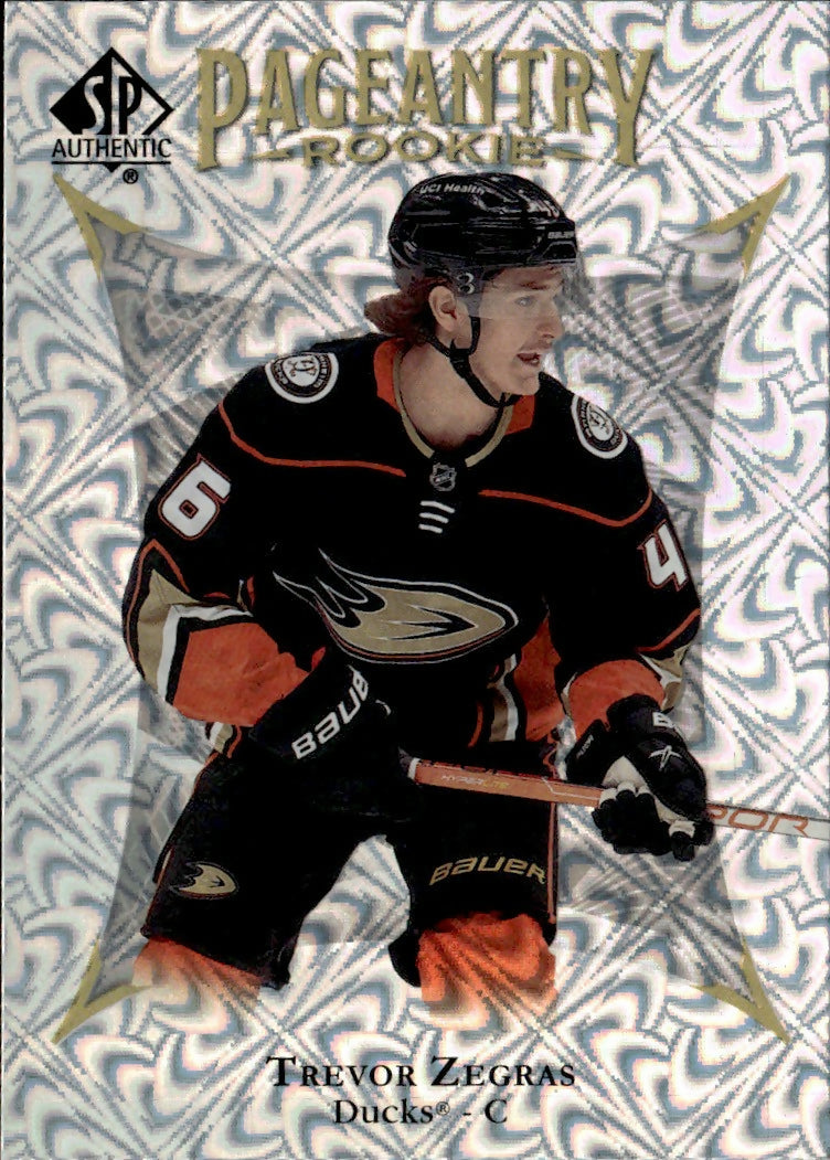 2021-22 Upper Deck SP Authentic Hockey - Pageantry #P-55 Trevor Zegras - Anaheim Ducks - A