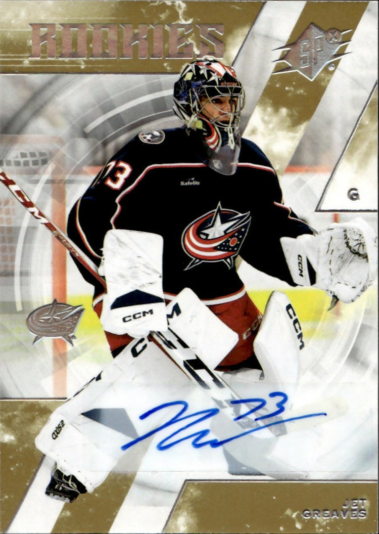 2023-24 Upper Deck SPX Hockey - Base - Autograph #144 Jet Greaves - Columbus Blue Jackets - A