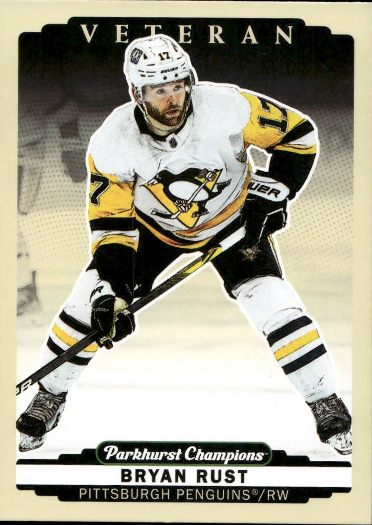 2022-23 Upper Deck Parkhurst Champions - Base #57 Byran Rust - Pittsburgh Penguins - A