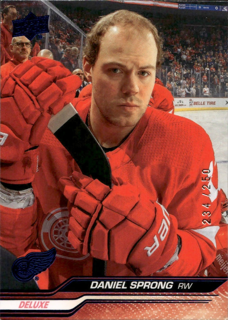 2023-24 Upper Deck Extended Series - Base - Delux :250 #553 Daniel Sprong - Detroit Red Wings - A