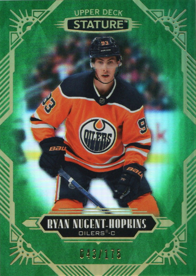 2020-21 Upper Deck Stature - Base - Green :175 #42 Ryan Nugent Hopkins - Edmonton Oilers - A