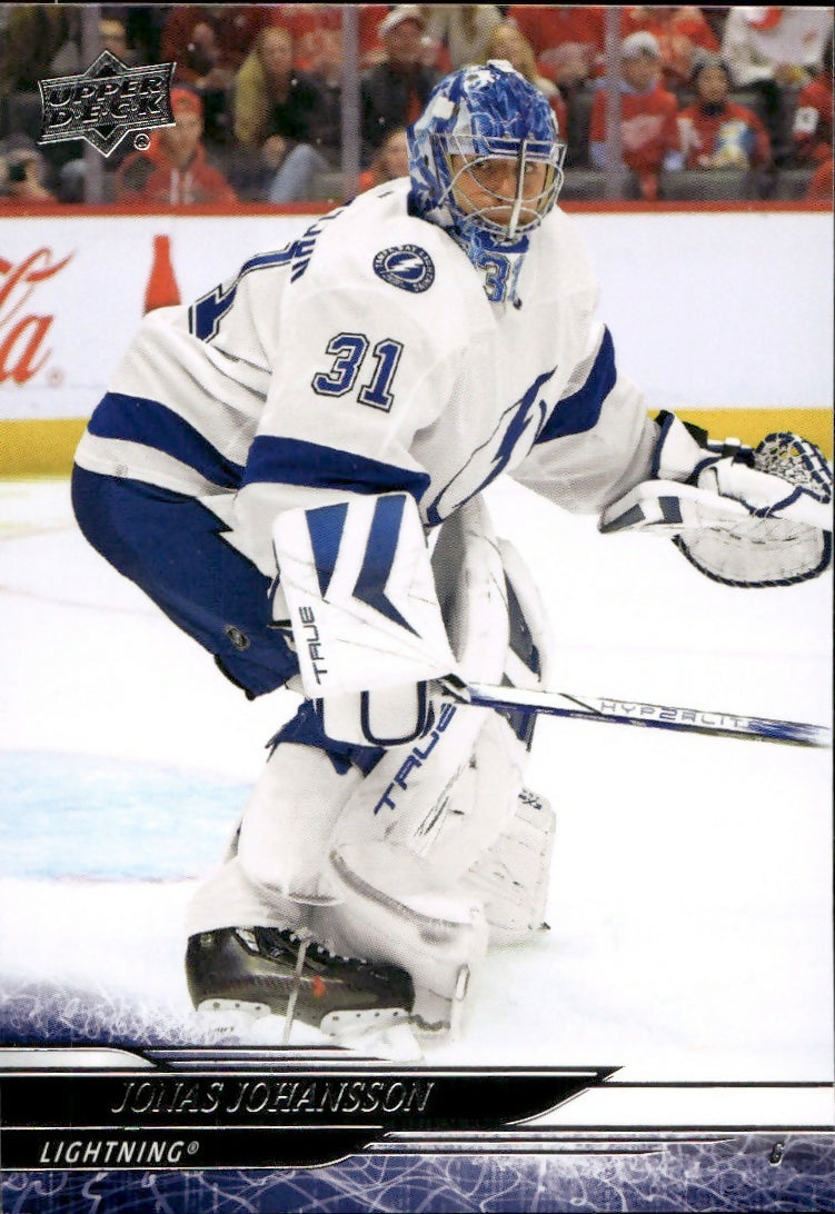 2024-25 Upper Deck Series 1 Hockey - Base #164 Jonas Johansson - Tampa Bay Lightning