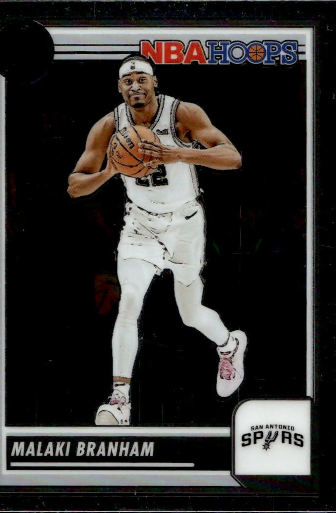 2023-24 Panini NBA Hoops Premium Stock - Base #235 Malaki Branham - San Antonio Spurs - A
