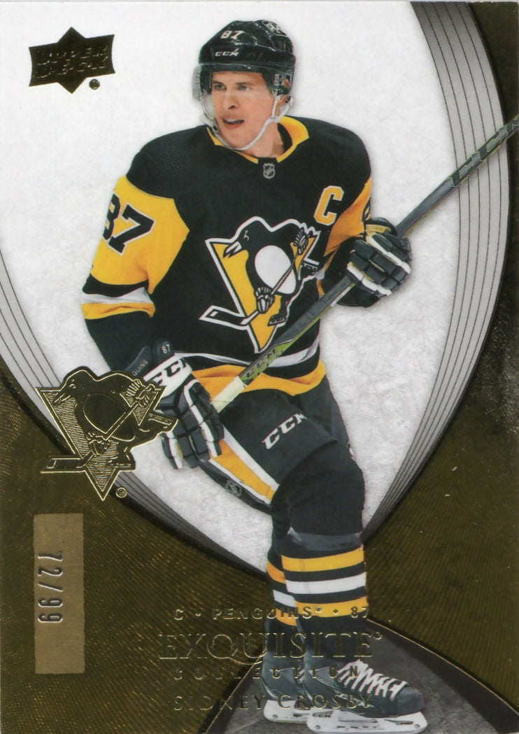 2021-22 Upper Deck Exquisite Collection :99 #07V-SC Sidney Crosby - Pittsburgh Penguins - A