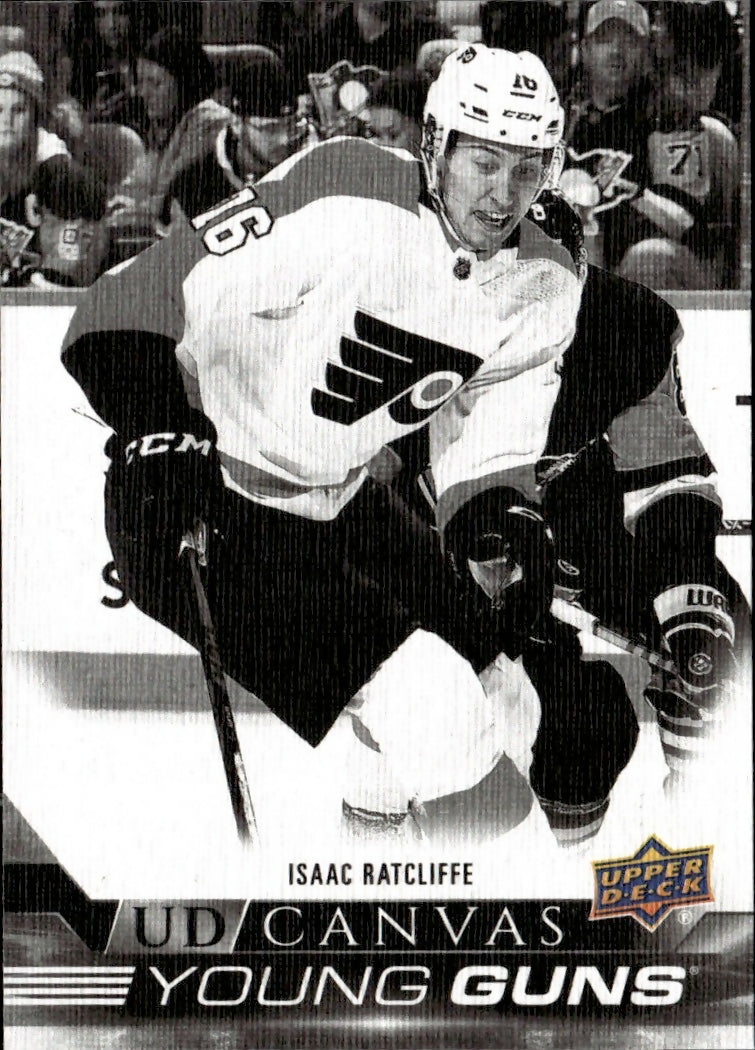 2022-23 Upper Deck Series 1 Hockey - UD Canvas #C112 Isaac Ratcliffe - Philadelphia Flyers - A