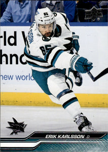 2023-24 Upper Deck Series 2 Hockey - Base #395 Erik Karlsson - San Jose Sharks