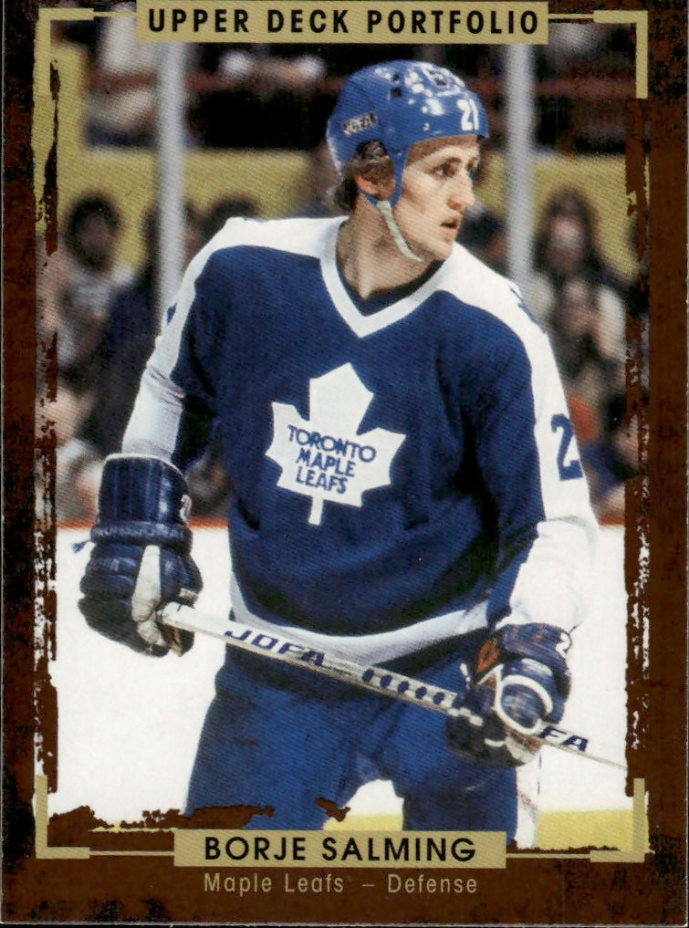 2015-16 Upper Deck Portfolio Hockey - Base #199 Borje Salming - Toronto Maple Leafs