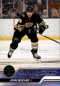 2023-24 Upper Deck Series 2 Hockey - Base - Young Guns #472 John Beecher - Boston Bruins - A